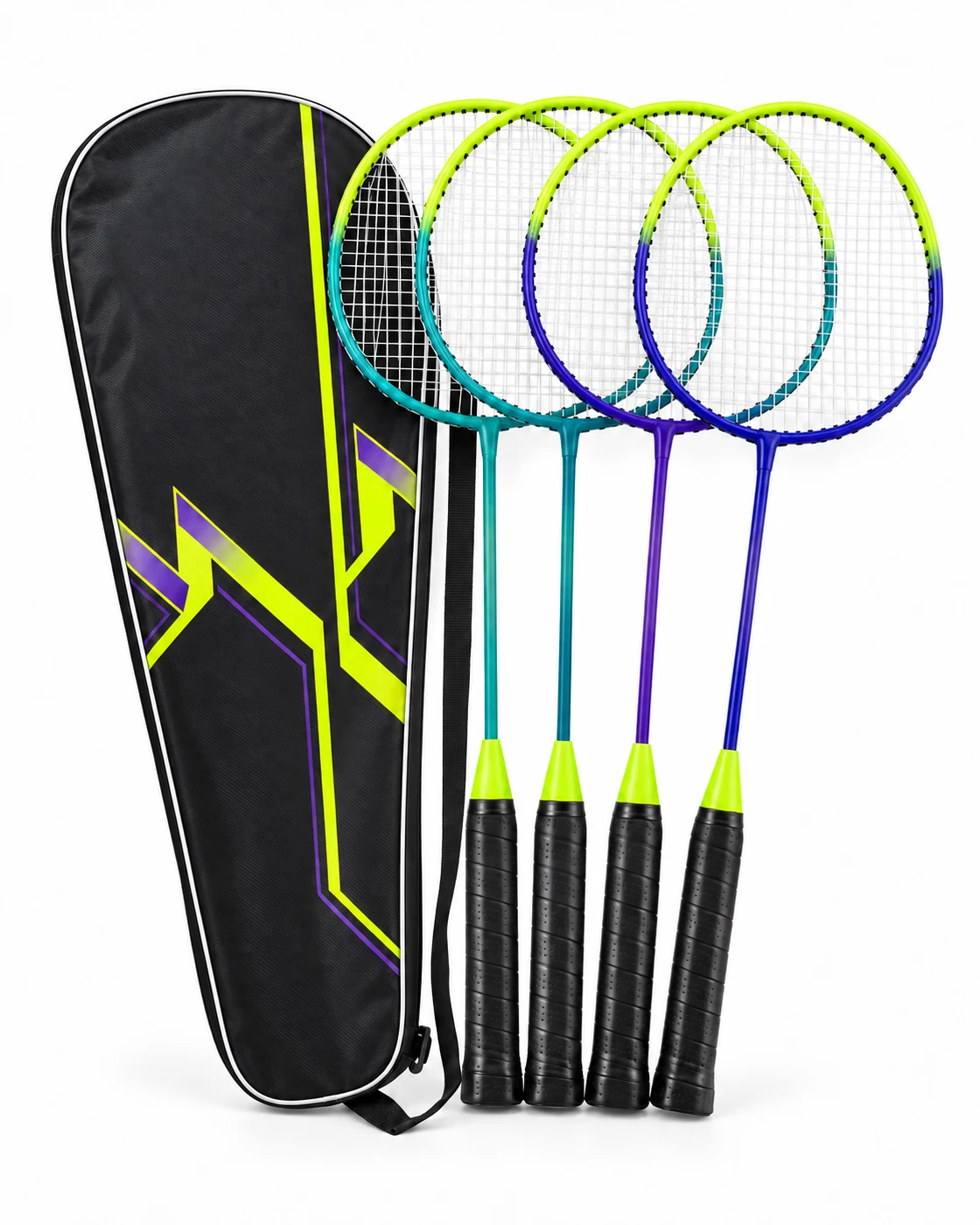 ST-06 Iron Alloy One-Piece Badminton Racket