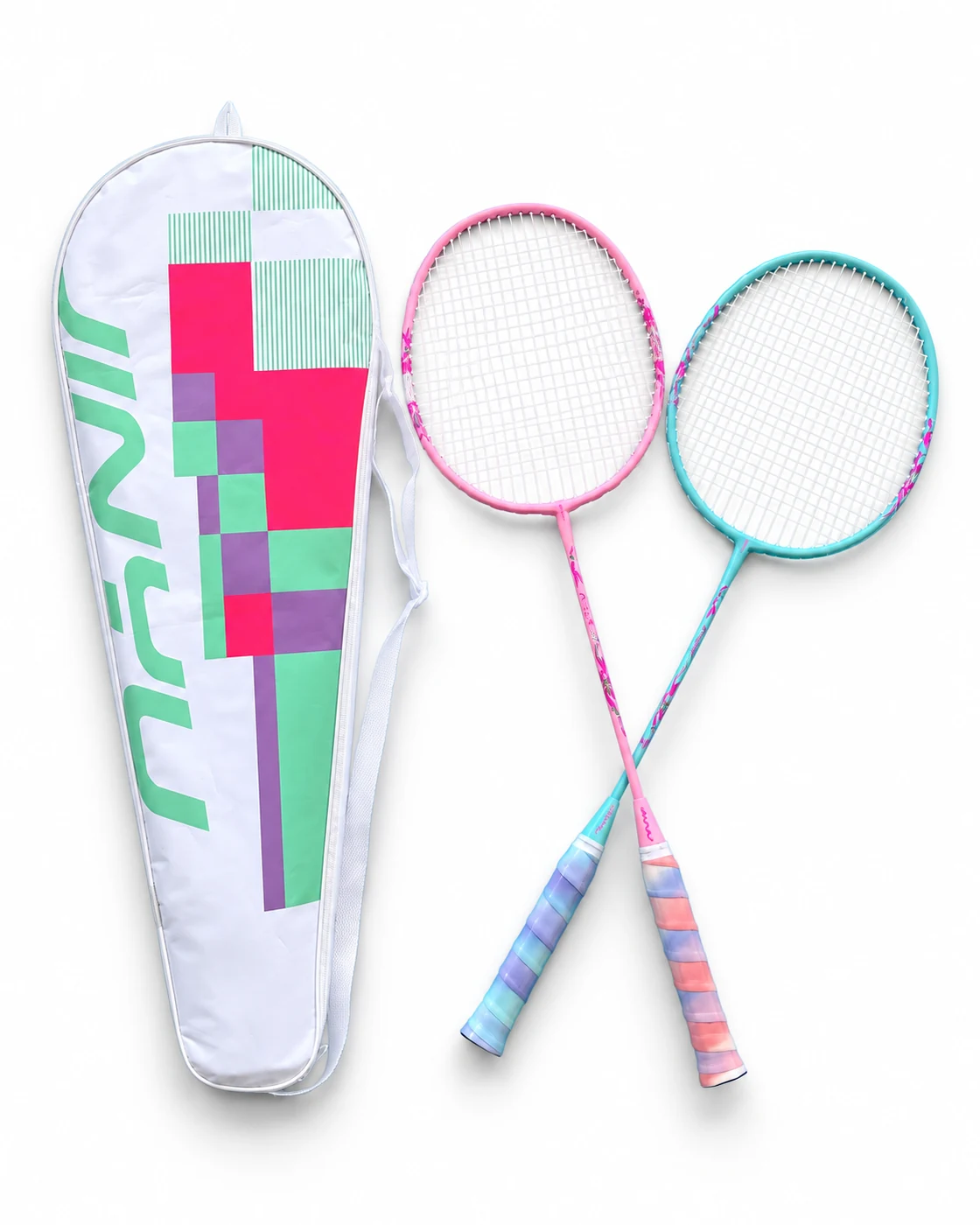 ST-14 Iron Alloy One-Piece Badminton Racket