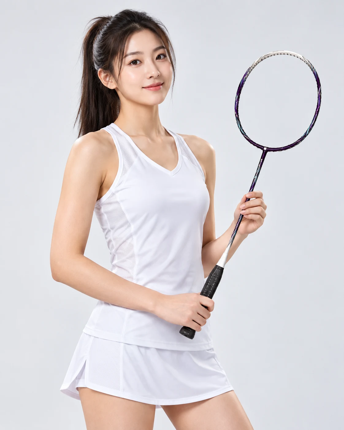 CA-03 Carbon-Aluminum One-Piece NB10 Arc-Saber Badminton Racket View 2