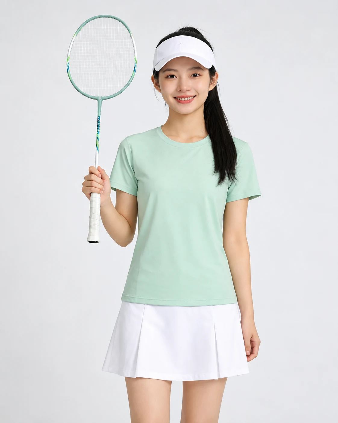 ST-30 Steel Alloy One-Piece Badminton Racket View 3