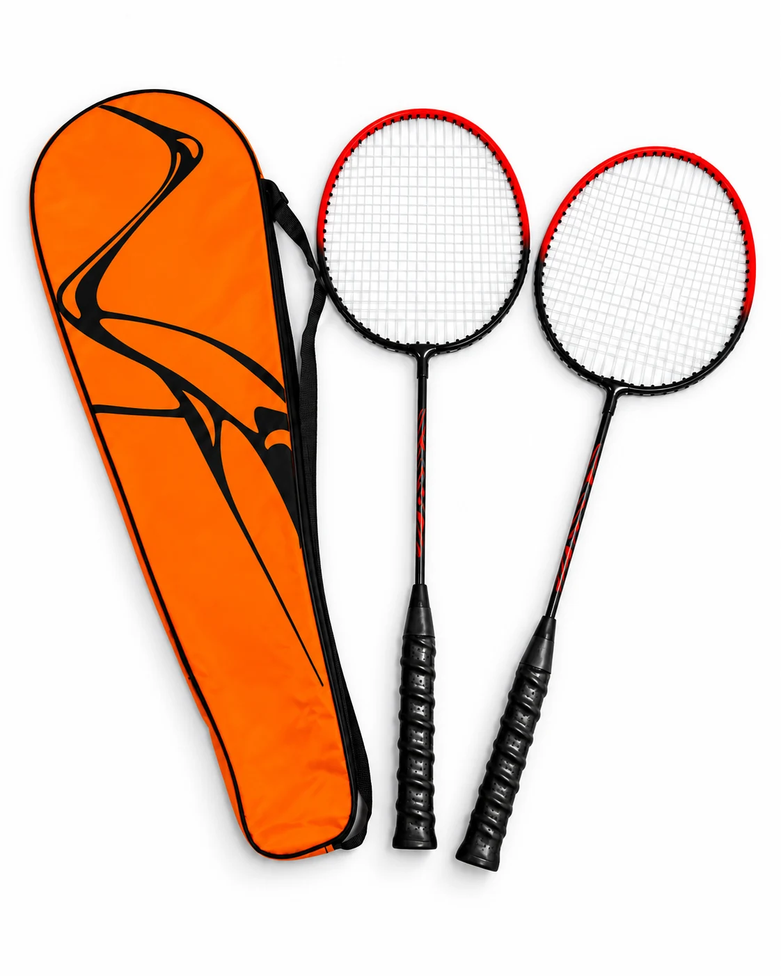 ST-34 Iron Alloy Double Badminton Racket Set View 2