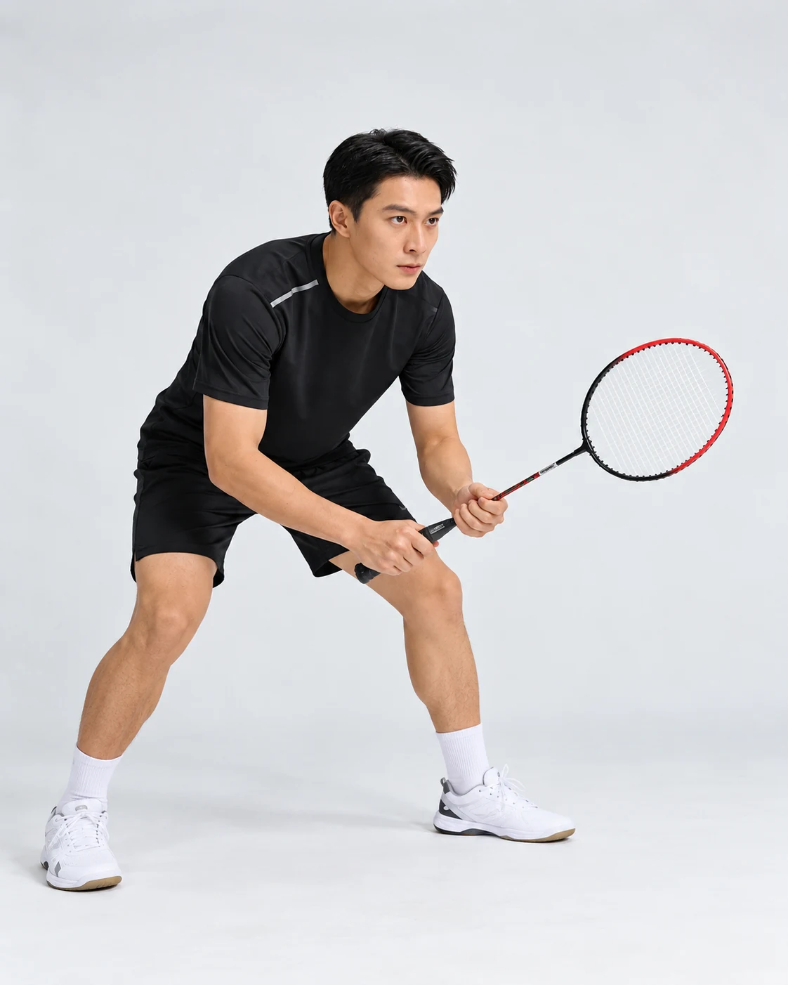 ST-34 Iron Alloy Double Badminton Racket Set View 4