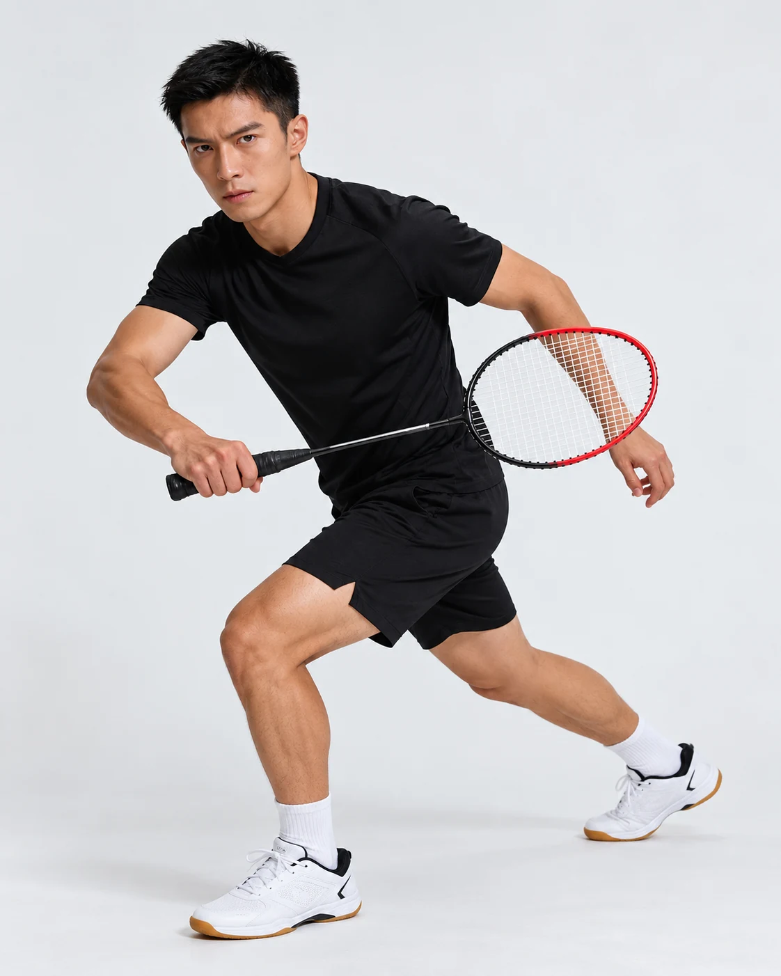 ST-34 Iron Alloy Double Badminton Racket Set View 5