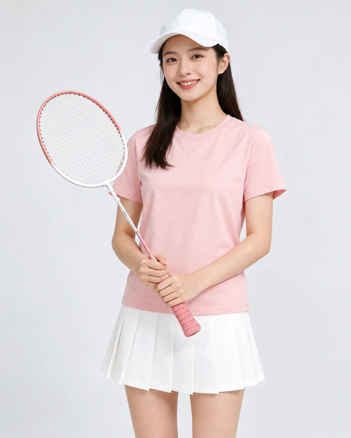 ST-35 Iron Alloy Double Badminton Racket Set with Oxford Cover View 2