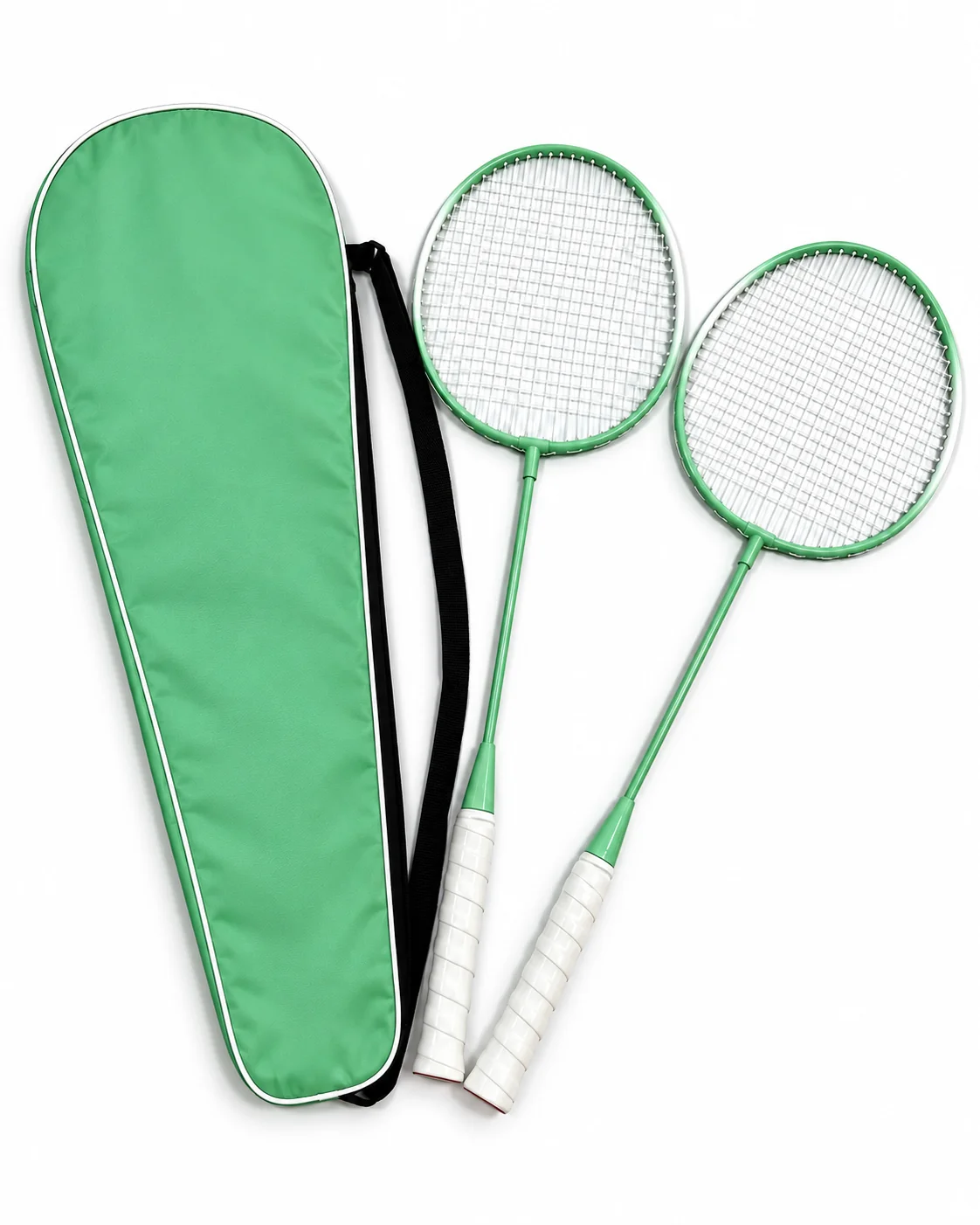 ST-36 Iron Alloy Double Badminton Racket Set View 2