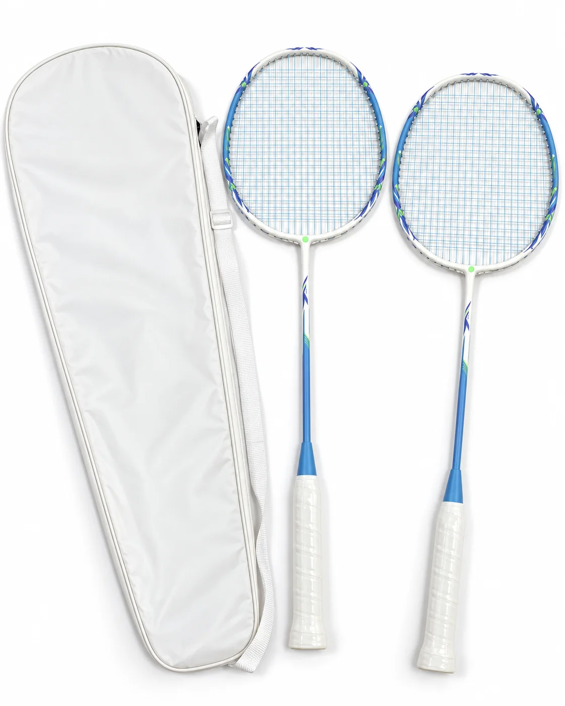 ST-38 Iron Alloy Double Badminton Racket Set View 2
