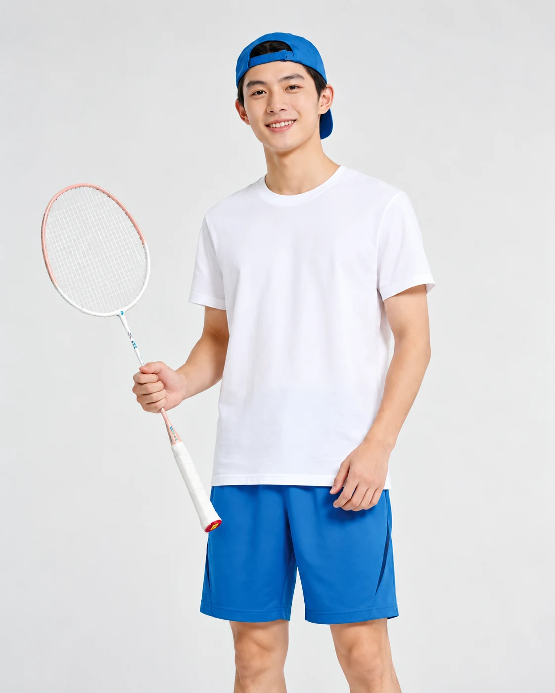 ST-39 Iron Alloy Double Badminton Racket Set View 3