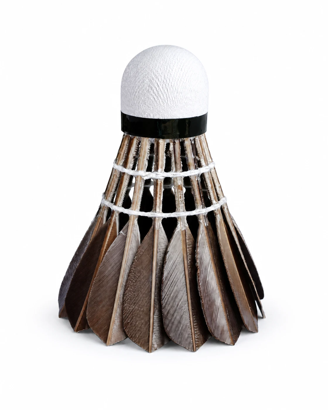 D307 Natural Black Duck Quills Composite Natural Cork Shuttlecock