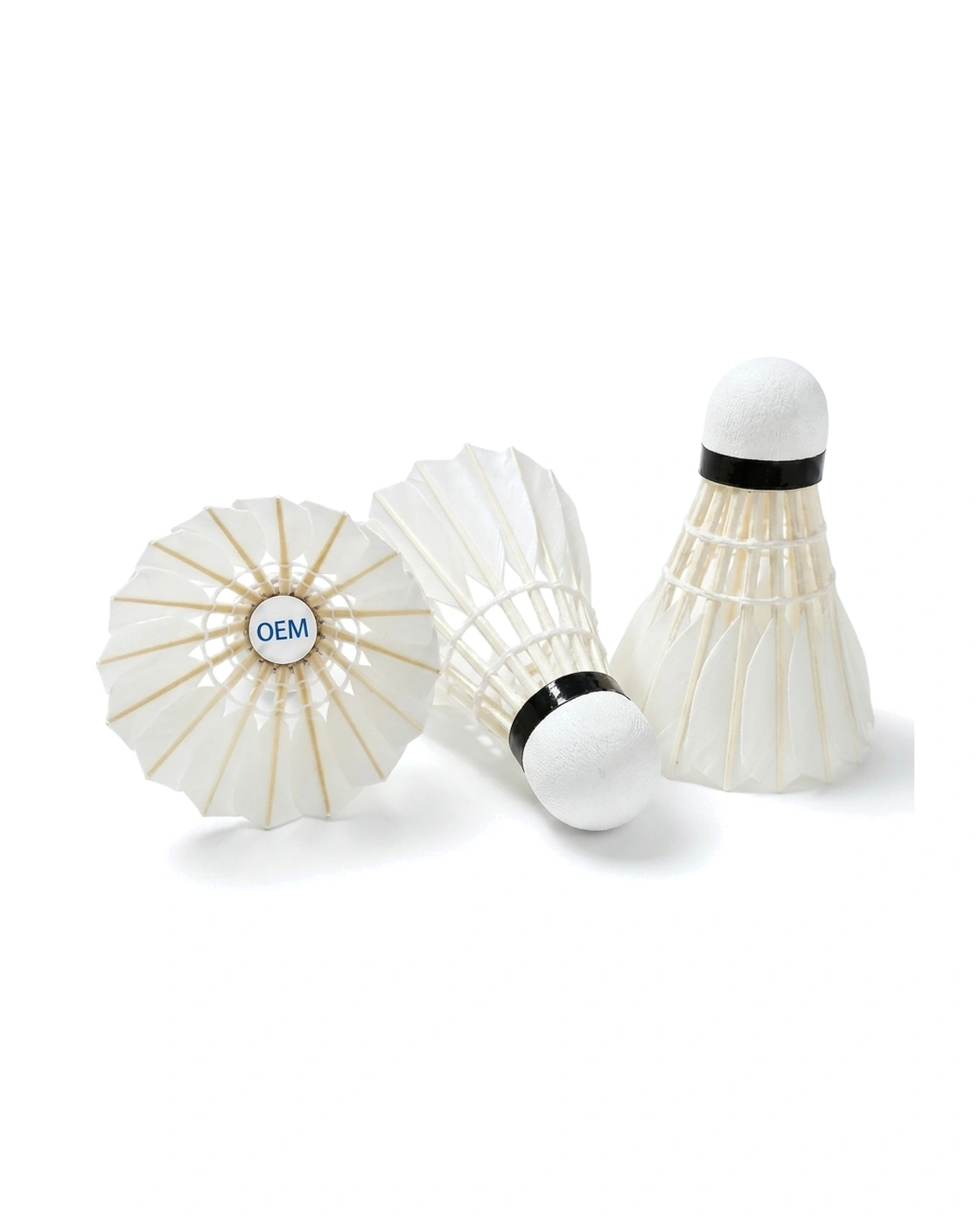 Natural Cork Base & Flight Stability - Badminton Shuttlecock OEM